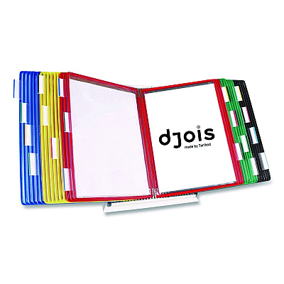 Tarifold Desktop Reference and Display System, 30 Panels with Assorted Borders, White Base (D293)