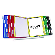 Tarifold Desktop Reference and Display System, 40 Panels with Assorted Borders, White Base (D294)