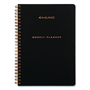 AT-A-GLANCE Signature Lite Academic Weekly Monthly Planners, 8 x 5, Black Cover, 12-Month (July to June): 2025 to 2026 (YP20LA05)