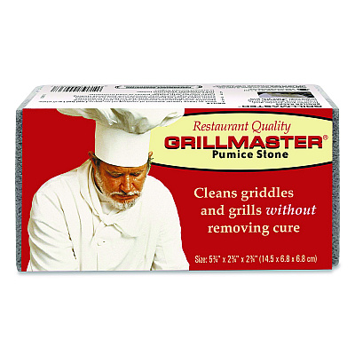 Pumie Grillmaster Griddle and Grill Cleaning Brick, 5.75 x 2.75, Gray, 12/Carton (GM36Q)