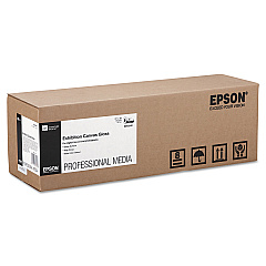 Epson Exhibition Canvas, 22 mil, 17" x 40 ft, Glossy White (EPSS045242)