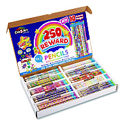 Cra-Z-Art Pencils Motivational Classpack, #2 Black Lead, Assorted Barrels, 10 Designs, 250 Pencils/Set (740171)