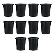 Tarifold Re-solution Commerical Waste Paper Bin, 4.5 gal, Plastic, Black, 10/Pack (2292860990)