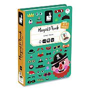 Janod Magneti'books, Boy's Crazy Faces, Ages 3 to 8, 40 Pieces (J02716)