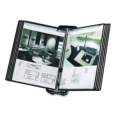 Tarifold VEO Desktop Reference System, 10 Panels with Black Borders, Black Base (V744127)