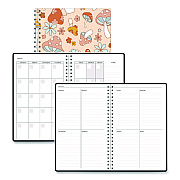 House of Doolittle Recycled Non-Dated Monthly/Weekly Planner, Mushrooms, Multicolor Cover, Undated (212140)