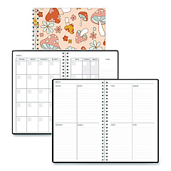 House of Doolittle Recycled Non-Dated Monthly/Weekly Planner, Mushrooms, Multicolor Cover, Undated (212140)