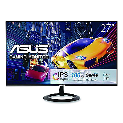 Asus VZ27EHF LCD Gaming Monitor, 27" Widescreen, IPS Panel, 1920 Pixels x 1080 Pixels (90LM07B0B014)