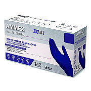 AMMEX Professional Nitrile Exam Gloves, Powder-Free, Small, Indigo, 100/Box (AINPF42100BX)