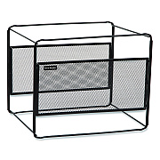 Mind Reader Hanging File Folder Organizer, Letter Size, 13" Long, Black (BOXFILEBLK)