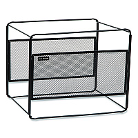 Mind Reader Hanging File Folder Organizer, Letter Size, 13" Long, Black (BOXFILEBLK)
