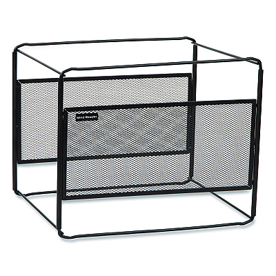 Mind Reader Hanging File Folder Organizer, Letter Size, 13" Long, Black (BOXFILEBLK)