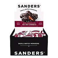 Performance Food Group Small Batch Wonders Snack Size Dark Chocolate Sea Salt Caramels, 0.5 oz Individually Wrapped, 48/Box (KAR04002)