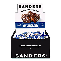 Performance Food Group Small Batch Wonders Snack-Size Milk Chocolate Sea Salt Caramels, 0.5 oz Individually Wrapped, 48/Box (KAR27163)