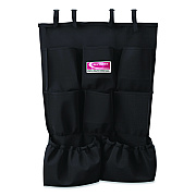 8-Pocket Organizer for Suncast Commercial Full-Size and Compact Housekeeping Carts, 19.5" x 1.67" x 26.83", Black (HKCBAG04D)
