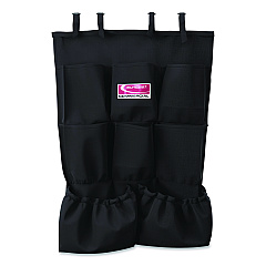 8-Pocket Organizer for Suncast Commercial Full-Size and Compact Housekeeping Carts, 19.5" x 1.67" x 26.83", Black (HKCBAG04D)