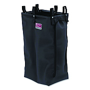 Divided Bag for Suncast Commercial Full-Size and Compact-Size Housekeeping Carts, 25.4 gal, 15.6" x 12.52" x 29.95", Black (HKCBAG02D)