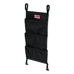 Linen Strap Bag for Suncast Commercial Full-Size and Compact Housekeeping Carts, 16.25" x 1" x 31.75", Black (HKCBAG06D)