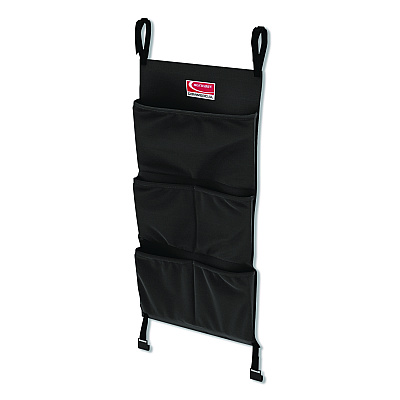 Linen Strap Bag for Suncast Commercial Full-Size and Compact Housekeeping Carts, 16.25" x 1" x 31.75", Black (HKCBAG06D)