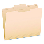 Pendaflex Reinforced Top Tab Manila File Folders, 1/3-Cut Tabs: Center Position, Letter Size, Manila, 100/Box (R752132)
