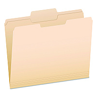Pendaflex Reinforced Top Tab Manila File Folders, 1/3-Cut Tabs: Center Position, Letter Size, Manila, 100/Box (R752132)