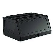 Lockable Hood Accessory for Suncast Commercial Full-Size Housekeeping Carts HKC1000/HKC2000, Plastic, Black (HKCHOOD)