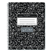Roaring Spring Signature Collection Spiralbound Composition Book, Medium/College Rule, Black Marble Cover, (70) 9.75 x 7 Sheets (10111)