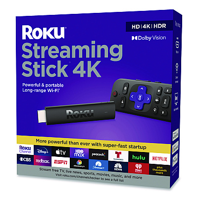 Roku Streaming Stick, Black (3820R2)