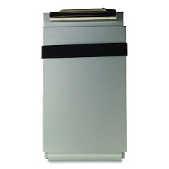 Saunders Recycled Aluminum Citation Holder Clipboard, 1/2" Clip Capacity, Holds 6 x 11 Sheets, Silver (12205)