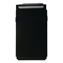 Saunders Recycled Aluminum Citation Holder Clipboard, 1/2" Capacity, Holds 6 x 11 Sheets, Black (12206)