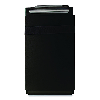 Saunders Recycled Aluminum Citation Holder Clipboard, 1/2" Capacity, Holds 6 x 11 Sheets, Black (12206)