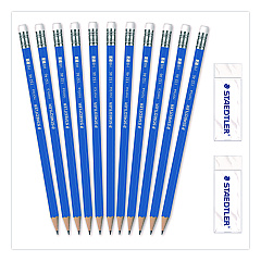 Staedtler Norica Pencils & Eraser Class Pack (13246C250)