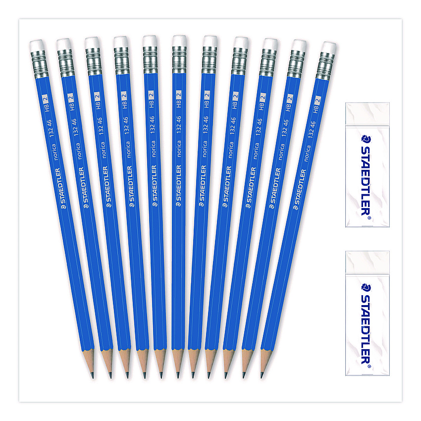Staedtler Norica Pencils & Eraser Class Pack (13246C250)
