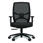 Tempur-Pedic by Raynor ProTask Executive Task Chair, Supports Up to 275 lb, 19.06" to 22.44" Seat Height, Black Seat/Back, Black Base (TPPROTASKBLK)