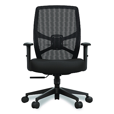 Tempur-Pedic by Raynor ProTask Executive Task Chair, Supports Up to 275 lb, 19.06" to 22.44" Seat Height, Black Seat/Back, Black Base (TPPROTASKBLK)