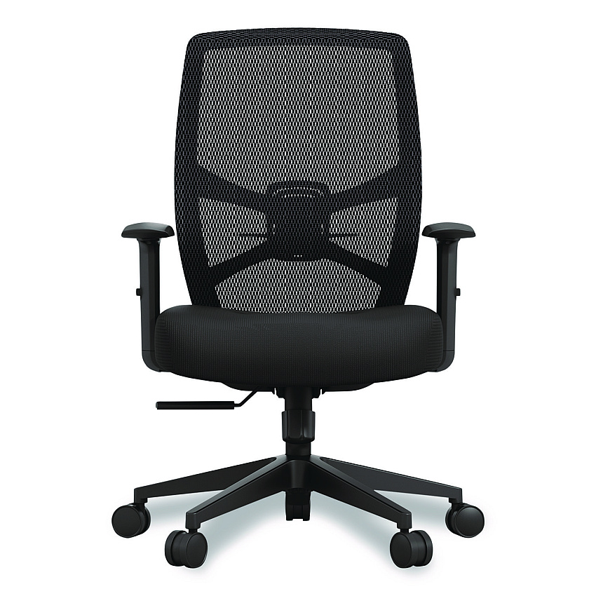 Tempur-Pedic by Raynor ProTask Executive Task Chair, Supports Up to 275 lb, 19.06" to 22.44" Seat Height, Black Seat/Back, Black Base (TPPROTASKBLK)