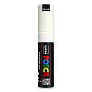 POSCA Water-Based Paint Markers, Broad Chisel Tip, White (PC8KWHITE)