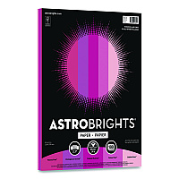 Astrobrights Color Paper - "Interstellar Pinks" Assortment, 24 lb Bond Weight, 8.5 x 11, Assorted Pink Colors, 100/Pack (91531)
