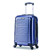 InUSA Luggage Pilot Hard Side Carry-On Suitcase, Four-Wheeled Spinner, 14.37 x 8.86 x 21.46, Blue (IUPIL00SBLU)