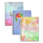 Carolina Pad Silver Lining Hardcover Journal, Medium/College Rule, Randomly Assorted Cover Color, (100) 7.75 x 5.8 Sheets (45057)