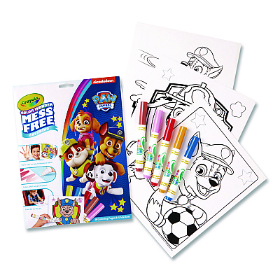 Crayola Nickelodeon Paw Patrol Color Wonder Kit, Includes Five Markers, Ages 3 and Up, 18 Pages (757007)