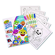 Crayola Pinkfong Baby Shark Color Wonder Kit, Includes Five Markers, Ages 3 and Up, 18 Pages (757103)