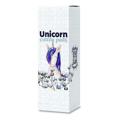 Unicorn Cotton Maxi Pads with Wings, Regular Absorbency, 40 Pads/Cartridge, 6 Cartridges/Pack (TOP08197)