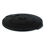 Suncast Commercial Utility Trash Can Lid for 44 gal Trash Can, 24.88" Diameter x 3", Black (TCU44GLIDD)