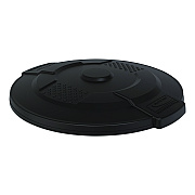 Suncast Commercial Utility Trash Can Lid for 32 gal Trash Can, 22.22" Diameter x 3", Black (TCU32GLIDD)