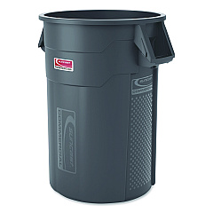 Suncast Commercial Injection Molded Utility Trash Can, 44 gal, Plastic/Resin, Gray (TCU44)