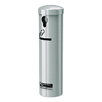 Suncast Commercial Smokers Ashtray Receptacle Attachment, Stainless Steel, Silver, Black (MSO415)