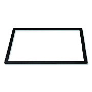 General Printing & Design Menu Holder For 11 x 17 Menus, Landscape Orientation, 18.9 x 12.6 Holder, Clear/Black (PLSMENU1117C)