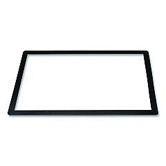 General Printing & Design Menu Holder For 11 x 17 Menus, Landscape Orientation, 18.9 x 12.6 Holder, Clear/Black (PLSMENU1117C)