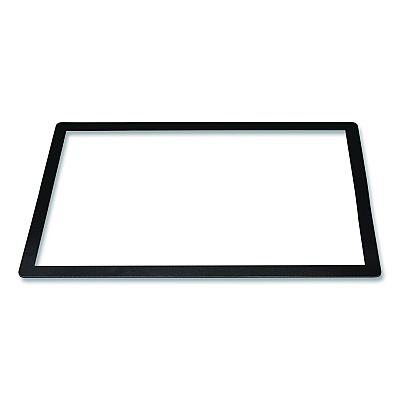 General Printing & Design Menu Holder For 11 x 17 Menus, Landscape Orientation, 18.9 x 12.6 Holder, Clear/Black (PLSMENU1117C)